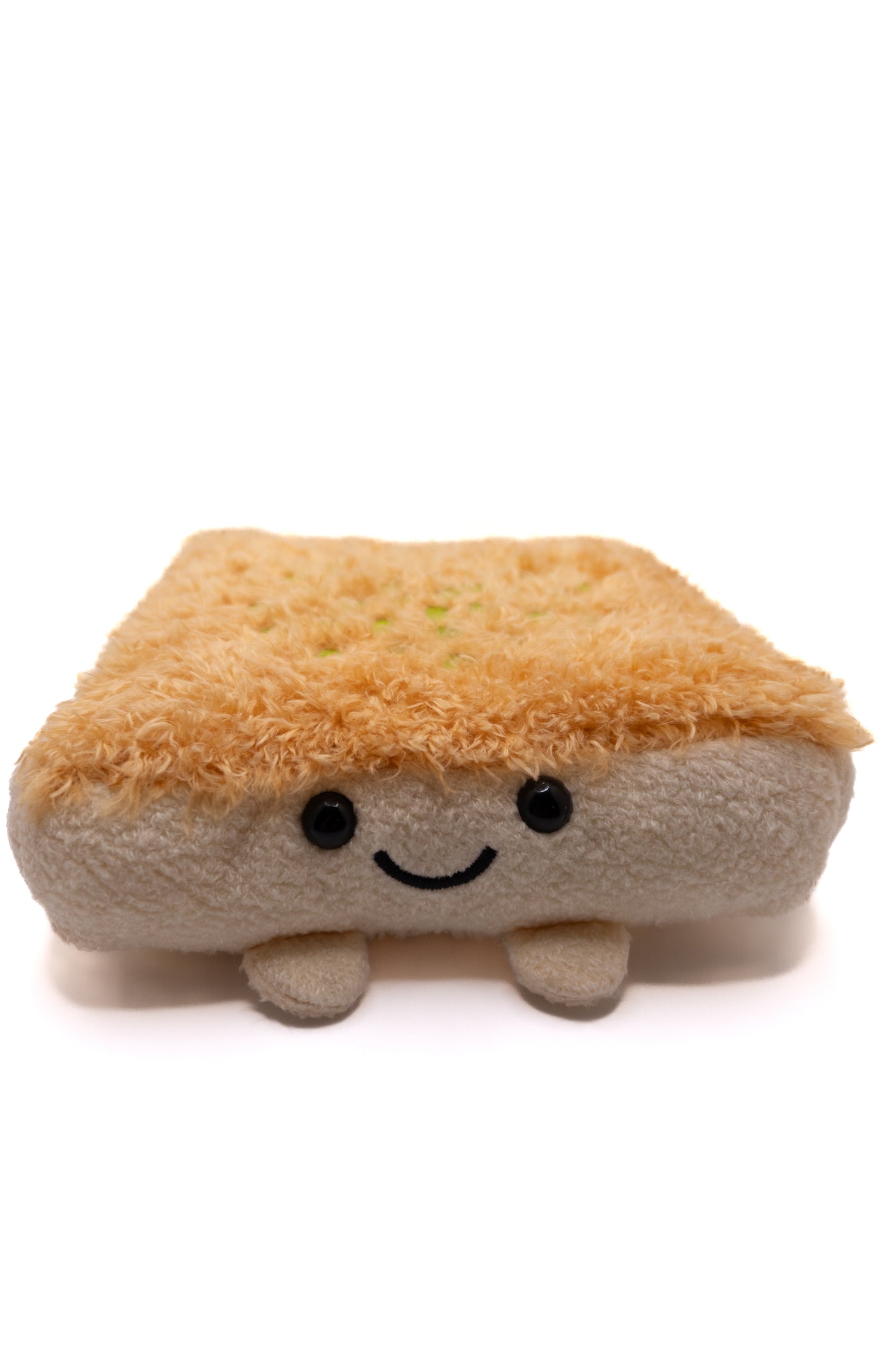 Nablusi levant shami plush toy knafeh food plush with kataifi crust on top with green pistachio