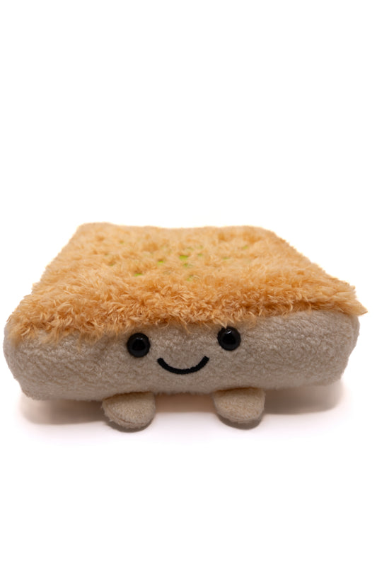 Nablusi levant shami plush toy knafeh food plush with kataifi crust on top with green pistachio